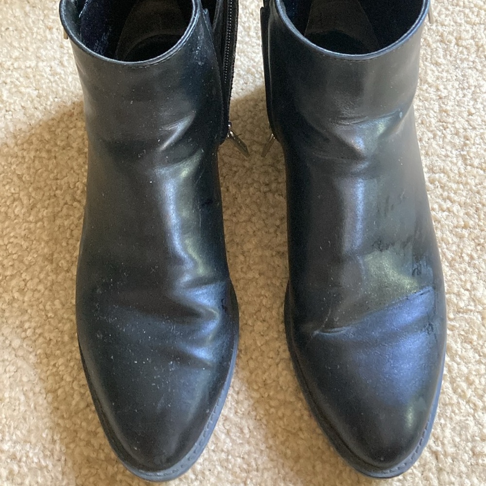 Calvin Klein Black Heeled Boots